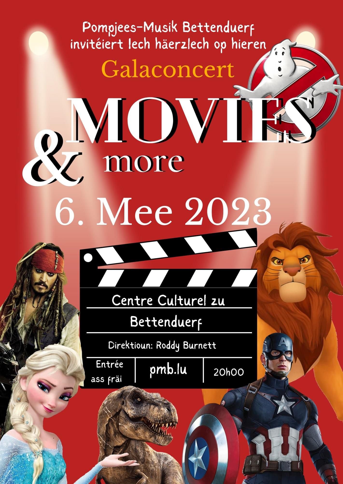 Pompjees-Musik Bettenduerf - Galaconcert Movies&More - 06.05.2023