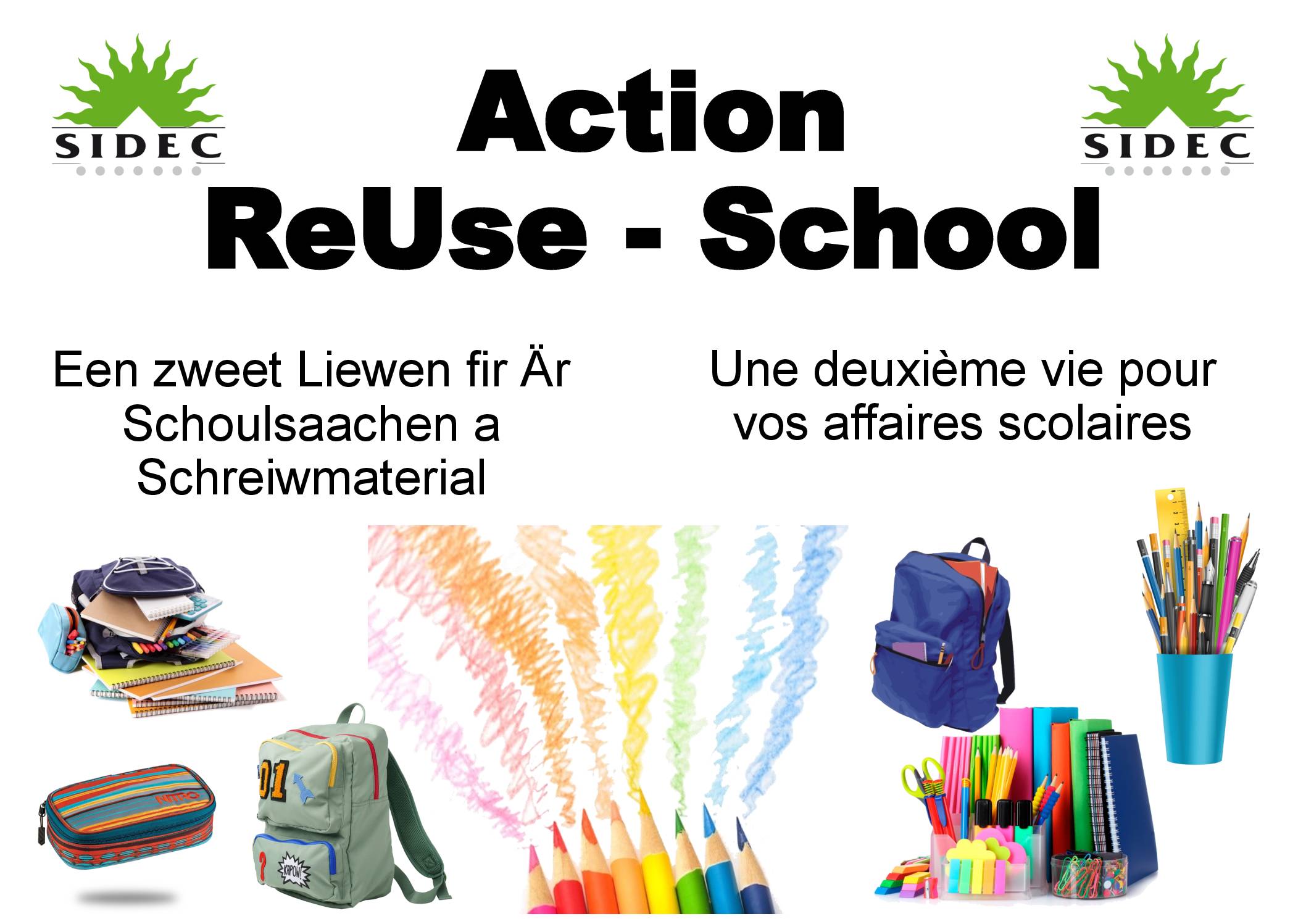 Action ReUse School – Sidec