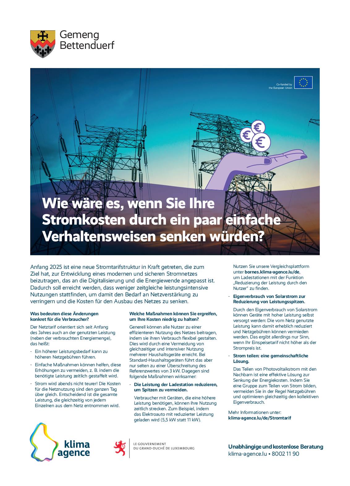 Stromkosten senken – Klima Agence