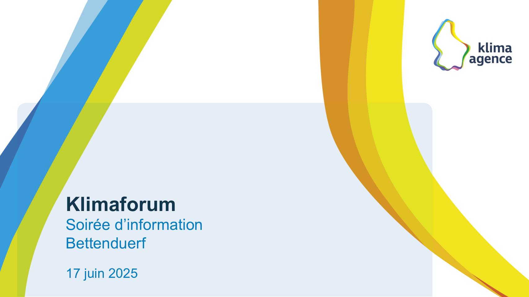 Présentation – Klimaforum