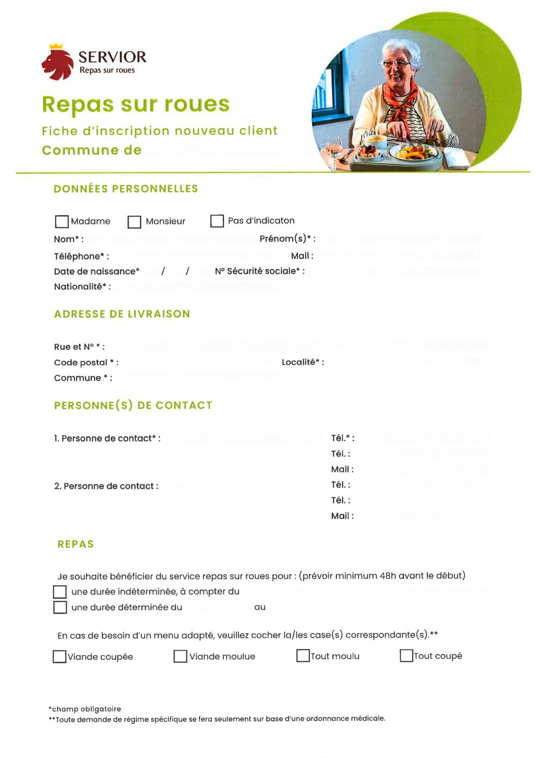Repas sur roues – Fiche d&rsquo;inscription