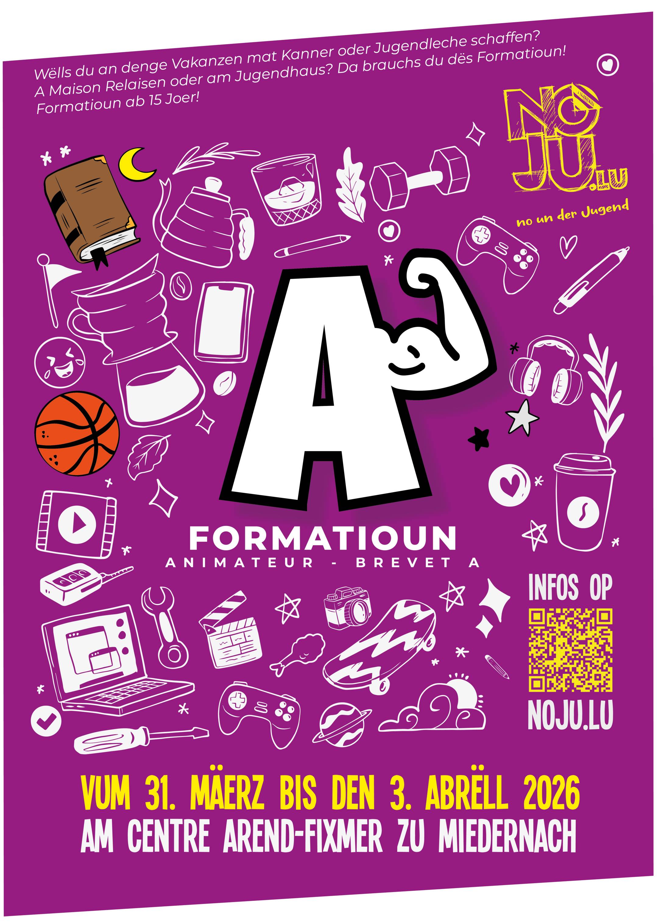 Formatioun Animateur - Bevet A (31.03 - 03.04)