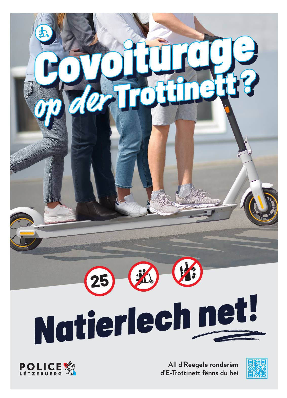 Campagne Trottinette - Police Lëtzebuerg