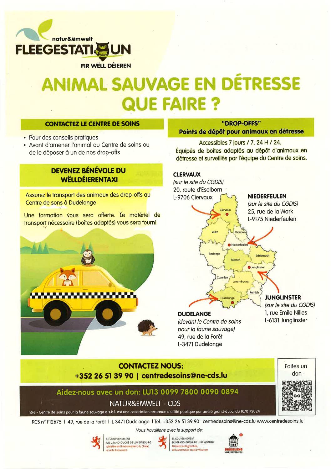 Animal sauvage en détresse / Wildtier in Not
