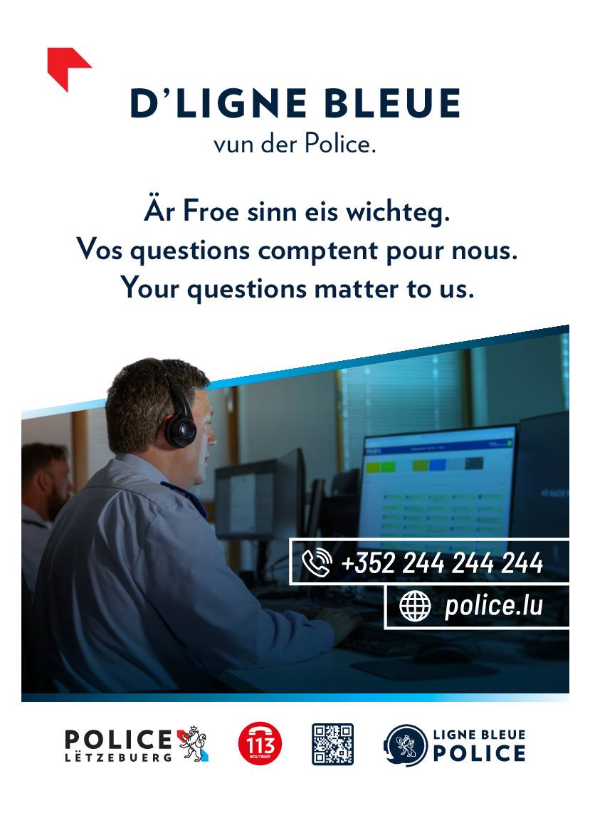 D'ligne bleue vun der Police