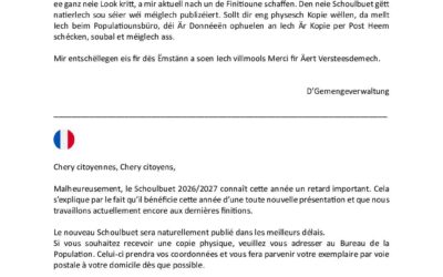 Schoulbuet 2026 / 2027